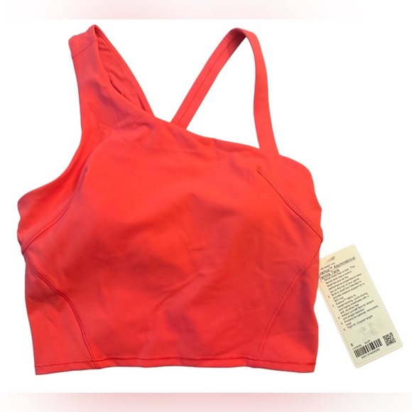 New with tags Lululemon Everlux Asymmetrical Tennis Tank Top,Glaze pink, size 8 - Picture 3 of 10